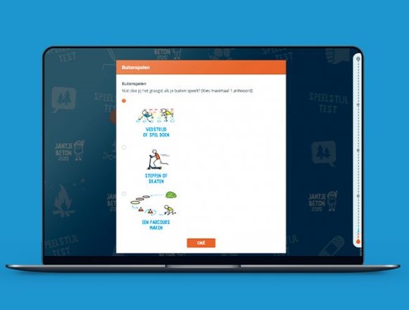 Speelstijltest Jantje Beton Speelbeweging