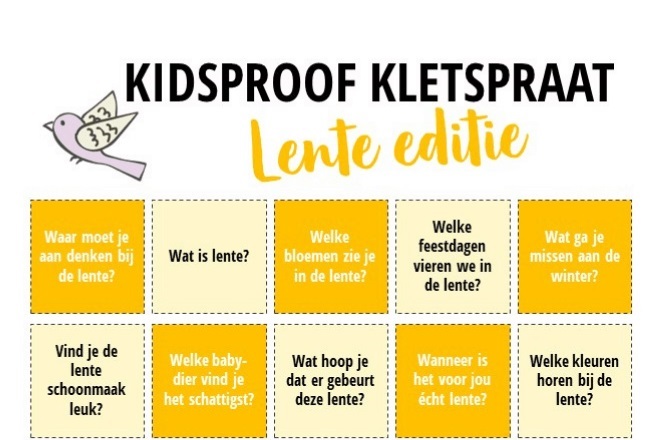 Kidsproof Kletspraat Lente editie
