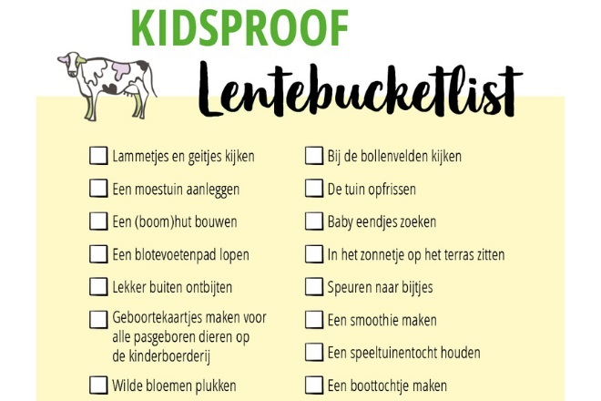 Gratis Lentebucketlist met 35 tips